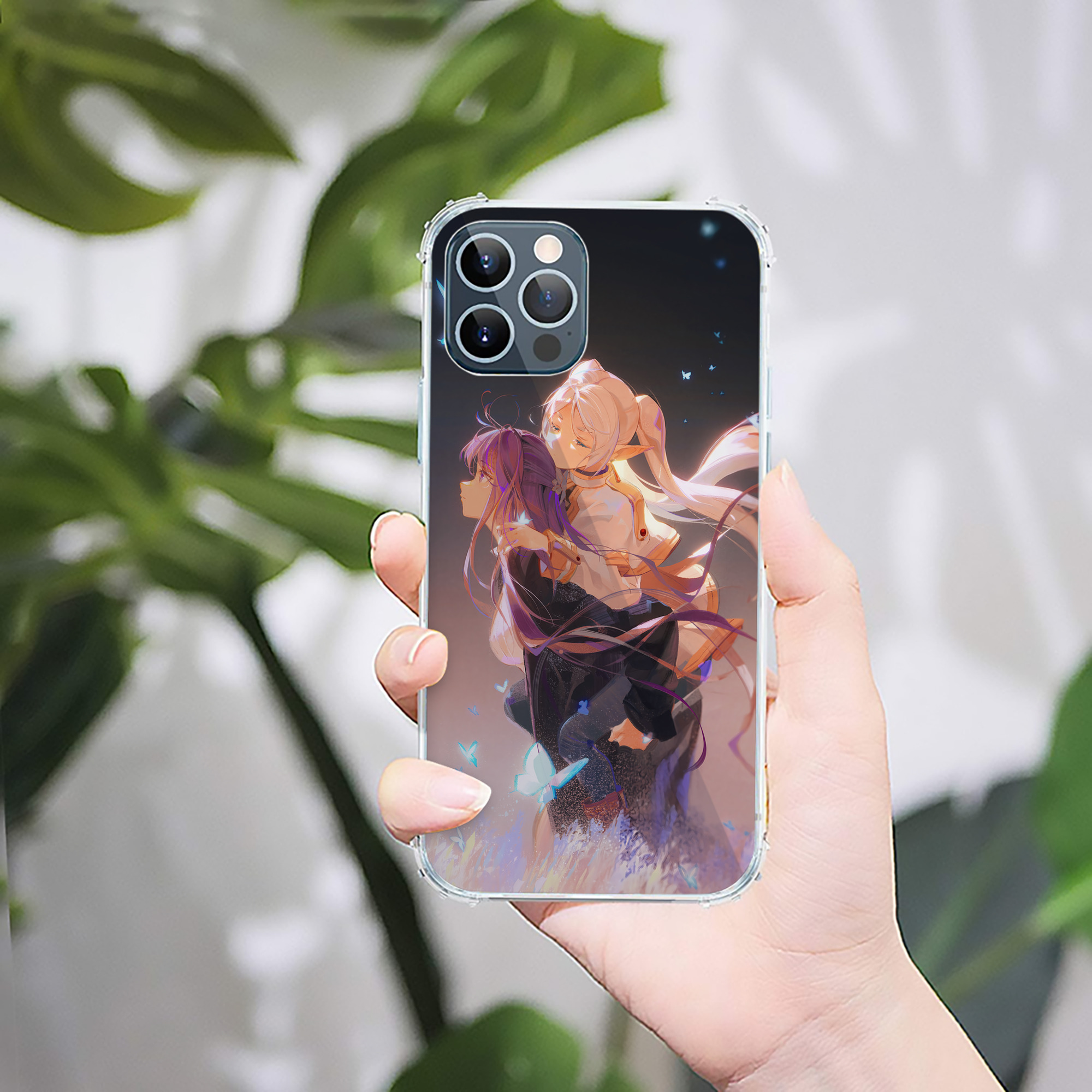 （画像用） 葬送のフリーレン Frieren 【iPhone 12シリーズ対応】透明スマホケース（クリアソフトケース）